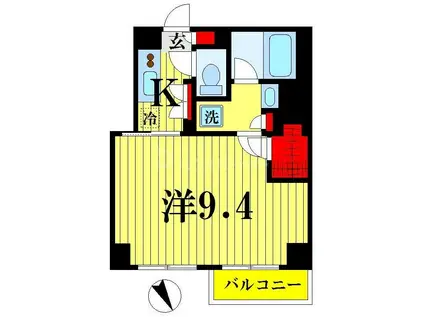 アルテシモ レジウス(1K/6階)の間取り写真