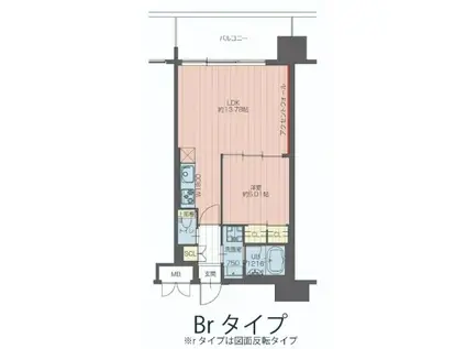 プレジオ御幣島ASIAN(1LDK/12階)の間取り写真