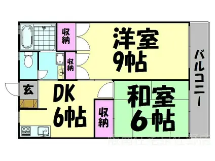 CORPO桜ヶ丘(2DK/1階)の間取り写真