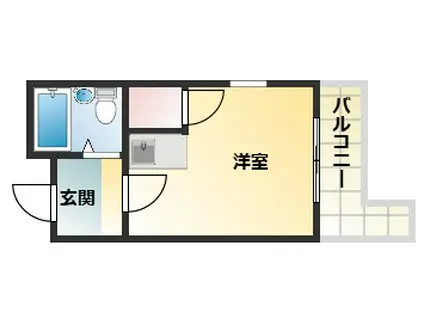 プレアール長居公園(ワンルーム/2階)の間取り写真