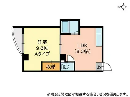 グレースシャトル伊島(1DK/4階)の間取り写真