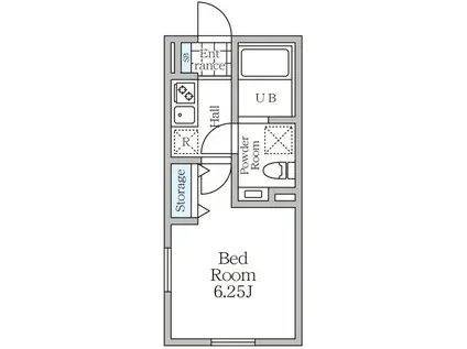 グランヴィル永福町(1K/4階)の間取り写真