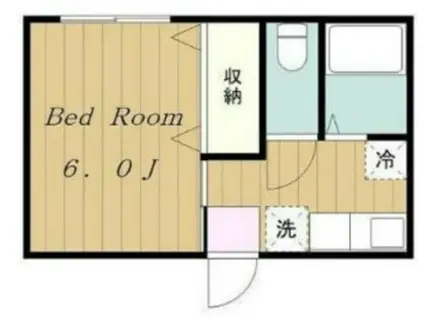 Y´ART(1K/2階)の間取り写真