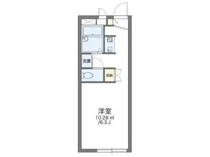 レオパレスシャルム(1K/1階)の間取り写真