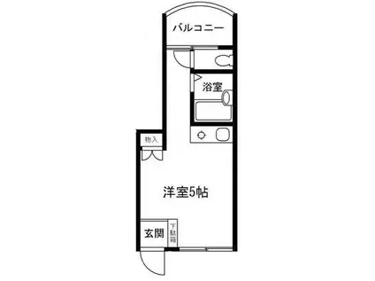 エナブルビル(ワンルーム/4階)の間取り写真