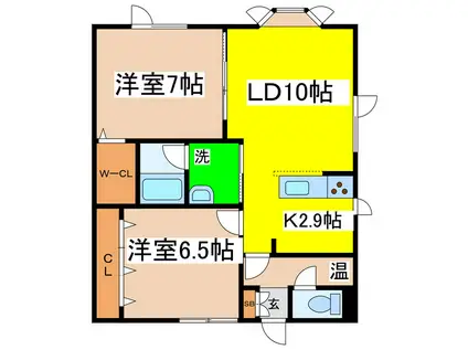 YSII(2LDK/2階)の間取り写真