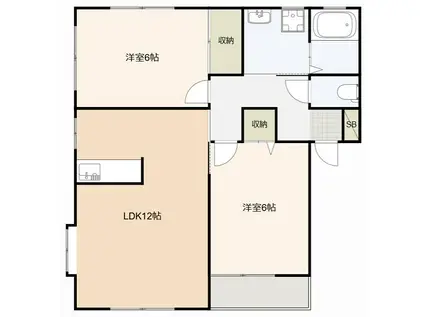 コーポエグゼ(2LDK/2階)の間取り写真