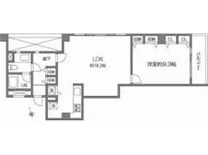 ハウス東雪谷(1LDK/2階)の間取り写真