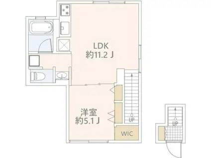 グランデュオ代沢3(1LDK/2階)の間取り写真