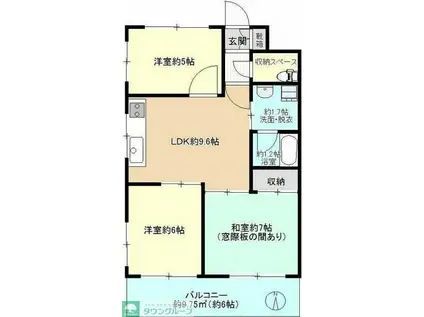 サンシャインフォーレスト(3LDK/3階)の間取り写真