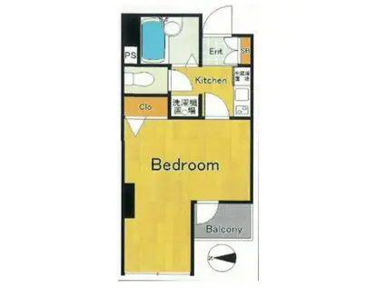 プレール東麻布(1K/1階)の間取り写真