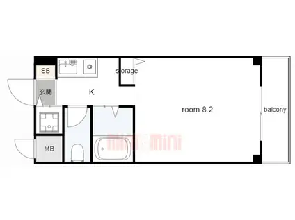 LANTERNA M2(1K/2階)の間取り写真
