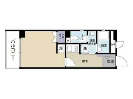 小鳩プレイス(1K/5階)の間取り写真