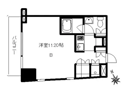 COZY COURT MAKI(1K/5階)の間取り写真