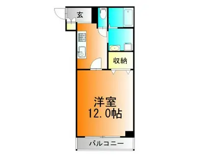 ルミナスライフ(1K/2階)の間取り写真