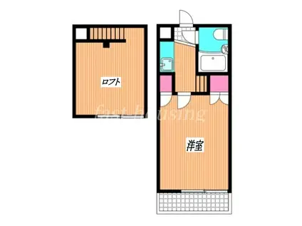 クレスト武蔵野(1K/2階)の間取り写真