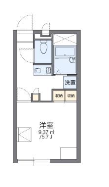 レオパレスみやび(1K/2階)の間取り写真