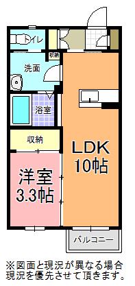 アンビエラ(1LDK/1階)の間取り写真