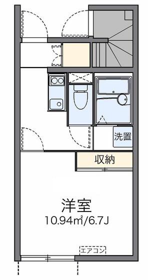 レオネクストせゝらぎ(1K/1階)の間取り写真
