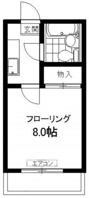 ムトウコーポ(1K/3階)の間取り写真