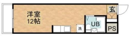 リアライズ浜松(ワンルーム/6階)の間取り写真
