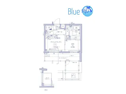 クレイシアIDZヨコハマ大倉山(1DK/5階)の間取り写真