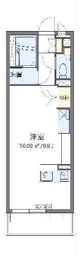 レオネクストモリシゲ(ワンルーム/2階)の間取り写真