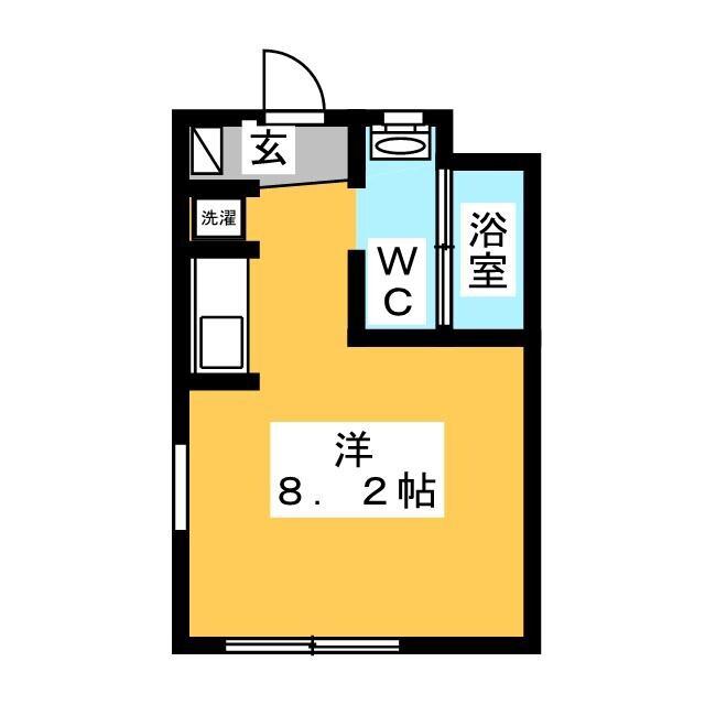 M.NET3&5(ワンルーム/2階)の間取り写真
