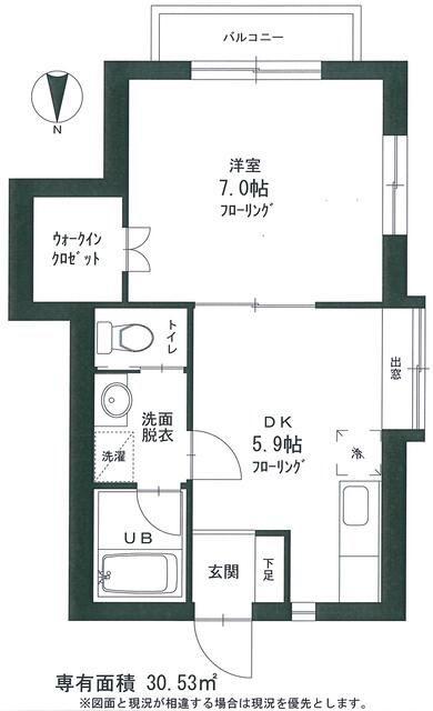アドヴァンハイツ(1DK/2階)の間取り写真