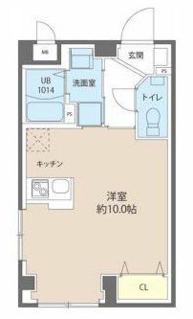 レピュア池上レジデンス(1K/2階)の間取り写真