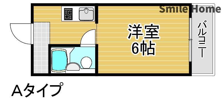 大宝住吉CTスクエア(ワンルーム/3階)の間取り写真