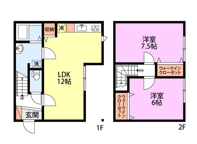 サンパレスIII(2LDK/1階)の間取り写真