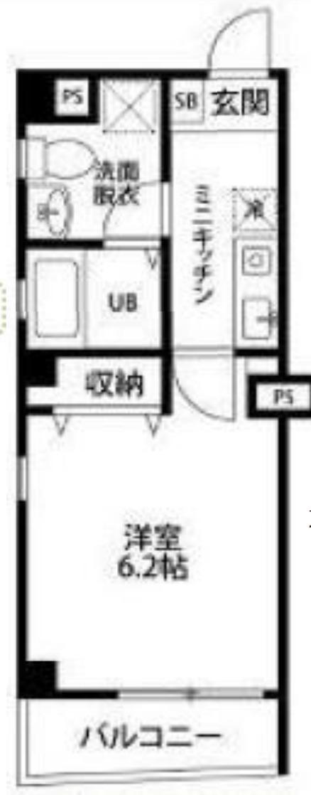 ALFA TERRENO 22715(1K/5階)の間取り写真