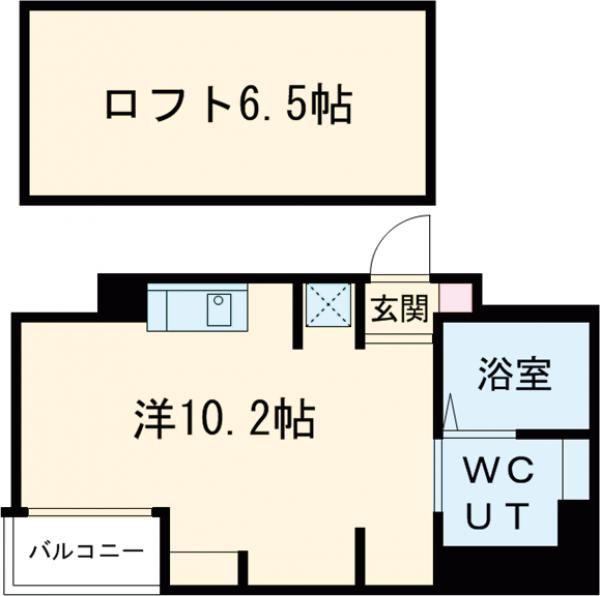 エヌエムキャラントシス(ワンルーム/3階)の間取り写真