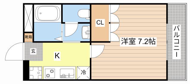 DREAM TOWN(1K/1階)の間取り写真