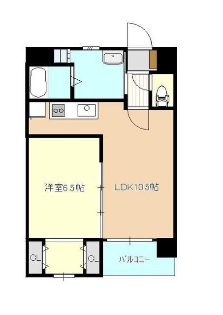 MZマンションIII(1LDK/3階)の間取り写真