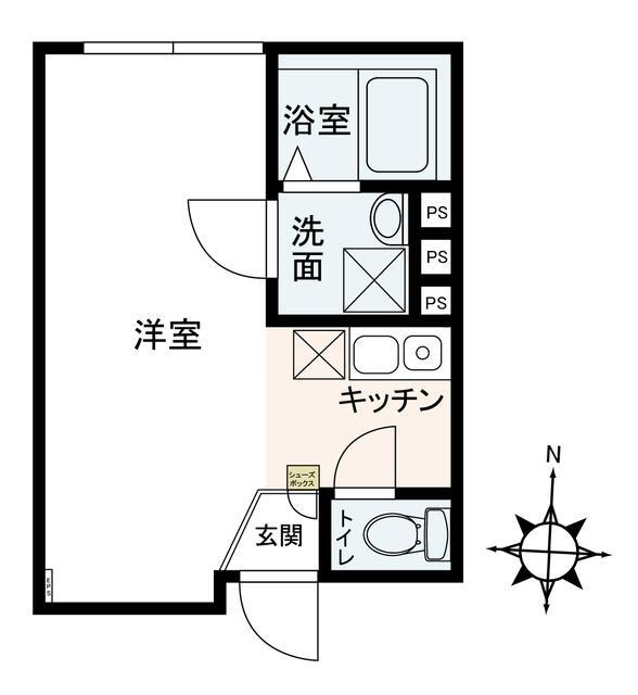 AXIA山王(ワンルーム/5階)の間取り写真