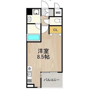 CITY SPIRE 名駅北(ワンルーム/4階)の間取り写真