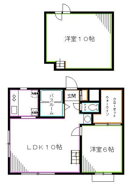 アーグレイ(1SLDK/2階)の間取り写真