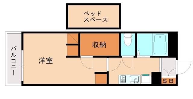レオパレスエクレールK I(1K/1階)の間取り写真
