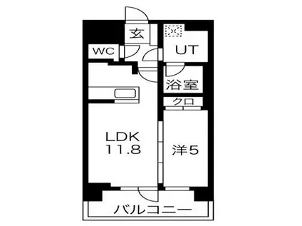 B-LOT千駄木レジデンス(1LDK/2階)の間取り写真
