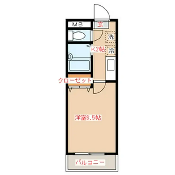 YKマンション 4階階 間取り