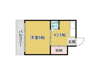 松中ビル(1K/4階)の間取り写真