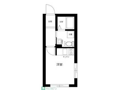 ルーナクレシェンテ町屋(ワンルーム/3階)の間取り写真