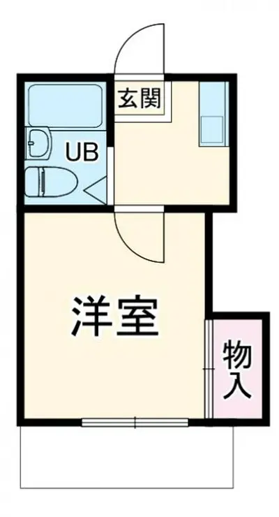 レオパレス衣笠第16 1階階 間取り