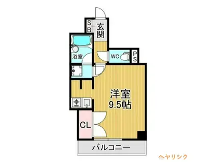 モア・ハナノキ(1K/4階)の間取り写真