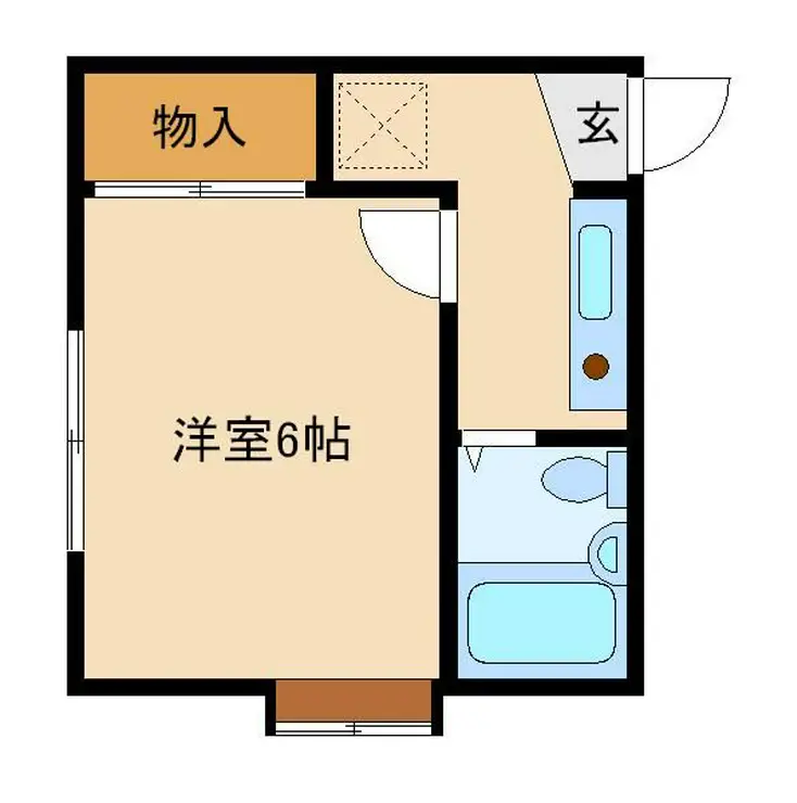 カワマタハイツ 1階階 間取り