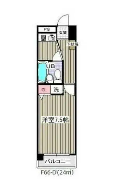 グランシャルム葛西 6階階 間取り
