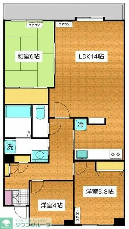 潮ハイツ 1階階 間取り
