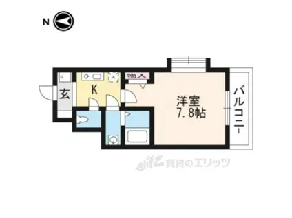 メゾン・アイリス(1K/3階)の間取り写真